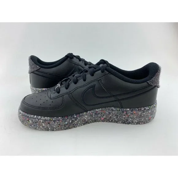 Nike Air Force 1 Recycled Wool Pack Black Women's Size 7.5 Shoes - Picture 11 of 12